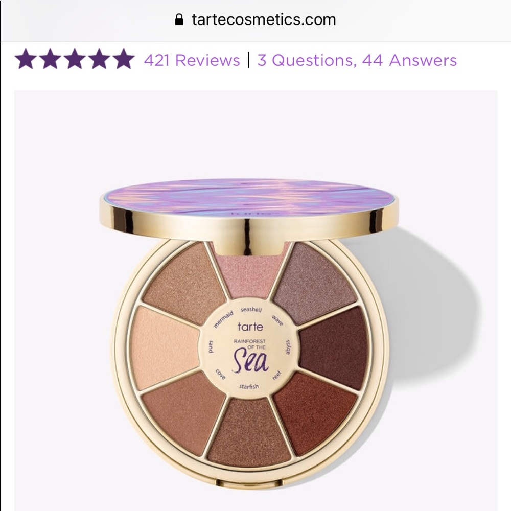 Tarte Rainforest of the Sea eyeshadow palette